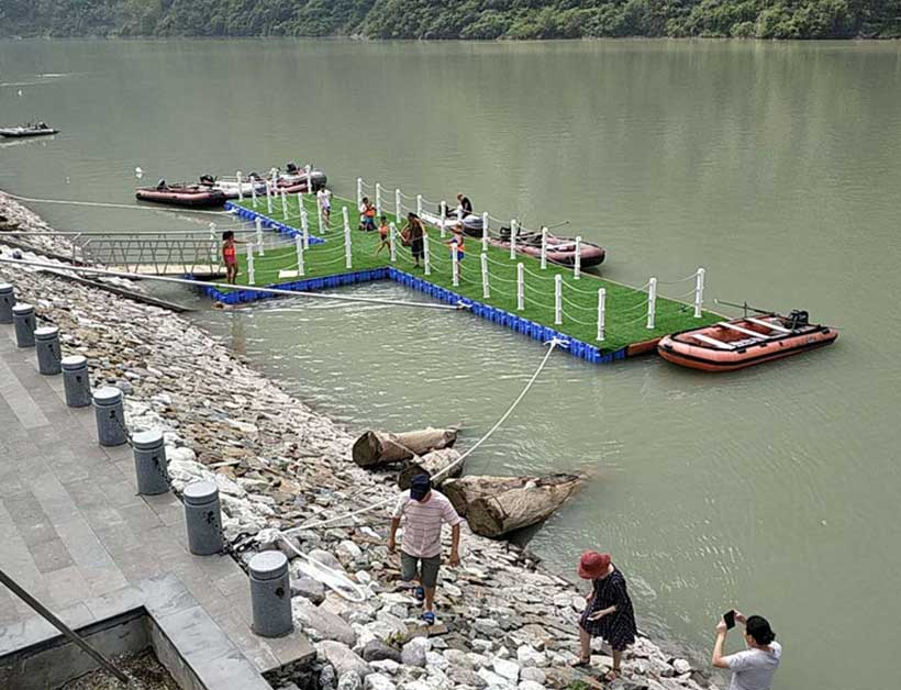 樂山市大峽谷水利風景區(qū)水上旅游浮筒碼頭